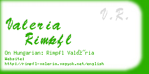 valeria rimpfl business card
